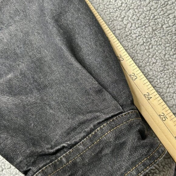 Duke Haband Jacket Mens XL Denim Blue Aztec Lined Full Zip Workwear Western - Picture 12 of 14